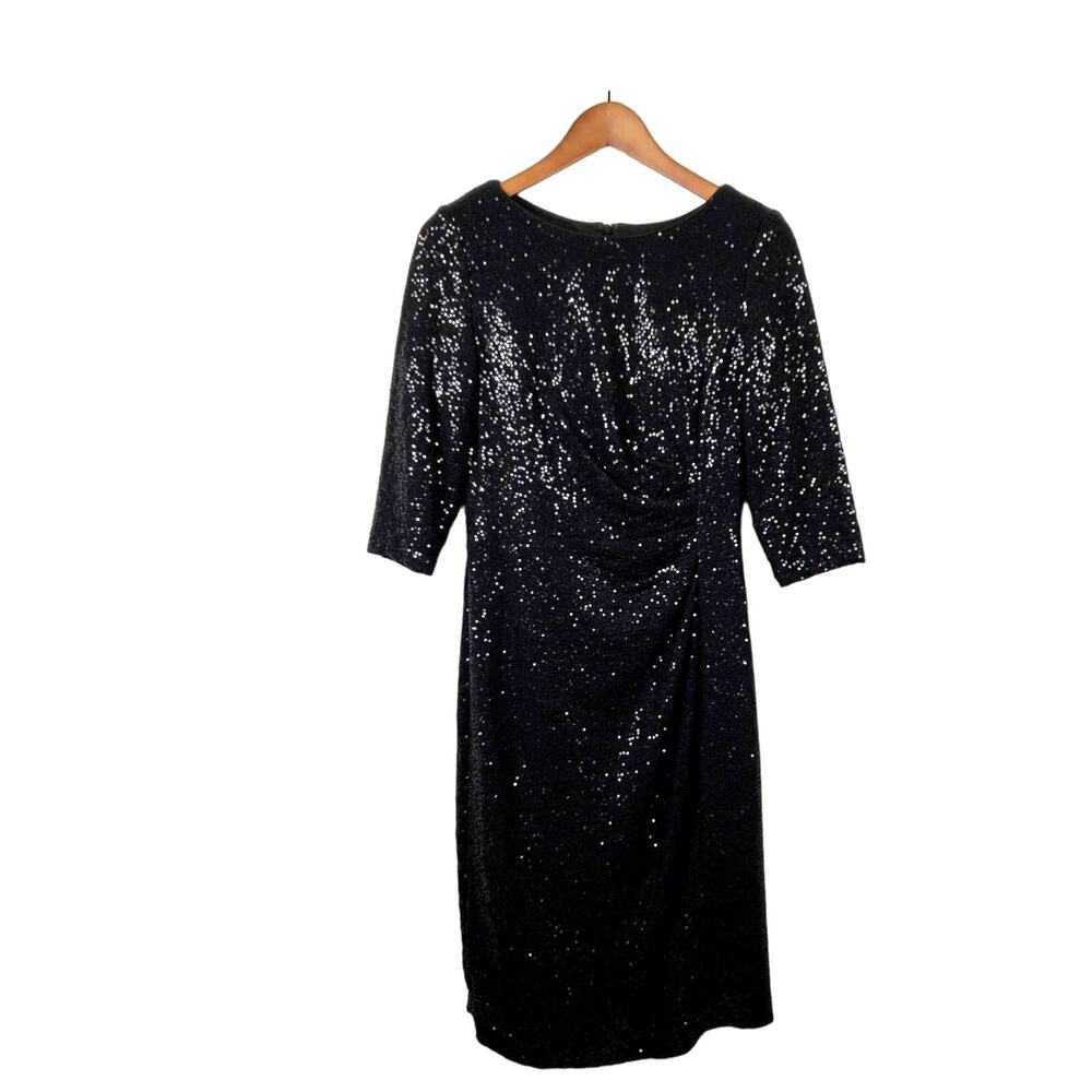 Vince Camuto Sequin Faux Wrap Dress - 6